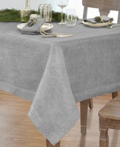 La Classica Luxury Metallic Linen Fabric Tablecloth, 70"x146"