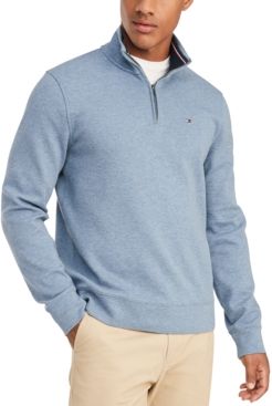 French Rib Quarter-Zip Pullover, Created for Macy's