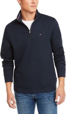 French Rib Quarter-Zip Pullover, Created for Macy's