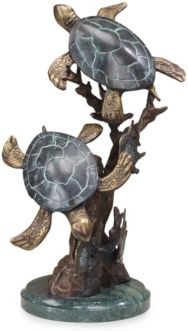 Home Sea Turtle Duet Sculpture