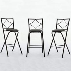 Glen Collection Folding Barstools, 3 Pack