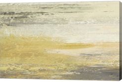Siena Abstract Yellow Gray Landscape by Studio Nova Canvas Art, 36" x 24"