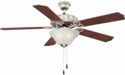 Marti 3-Light Nickel Ceiling Fan