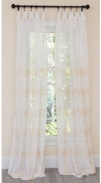 Lillie Embroidered Sheer Rod Pocket Curtain Collection