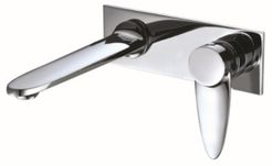 Polished Chrome Wall Mounted Modern Bathroom Faucet Bedding