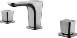 Brushed Nickel Widespread Modern Bathroom Faucet Bedding