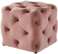 Angel Upholstered Tufted Allover Cube Ottoman