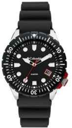 Pacific Outlander Black Silicone Strap Watch 42mm