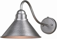 Outland Pewter Gooseneck Dark Sky Dusk to Dawn Outdoor Wall Light