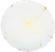 Charger Plate with Splashy Gold Tone Design