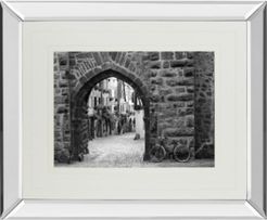 Bicycle of Riquewihr by Monte Nagler Mirror Framed Print Wall Art, 34" x 40"