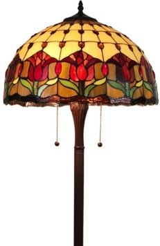 Tiffany Style Tulips Floor Lamp
