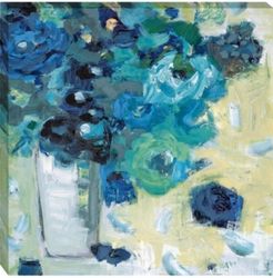 Harmony In Blue by Jennifer Harwood Fine Art Giclee Print on Gallery Wrap Canvas, 32" x 32"