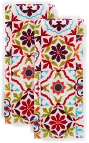 Worn Tiles Kitchen Towel Set, Set of 2