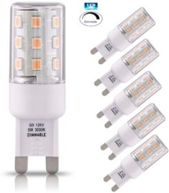 Led-G9-5Tdm-30-6 G9 5W Dimmable Led Light Bulb, Set of 6