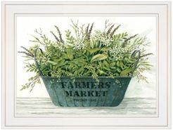 Farm Market by Cindy Jacobs, Ready to hang Framed Print, White Frame, 19" x 15"