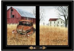 Granddads Old Truck by Billy Jacobs, Ready to hang Framed Print, Black Window-Style Frame, 21" x 15"