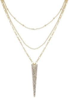 Layered Crystal Spike Necklace