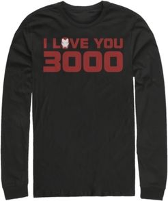 Avengers Endgame I Love You 3000 Iron Man Helmet, Long Sleeve T-shirt