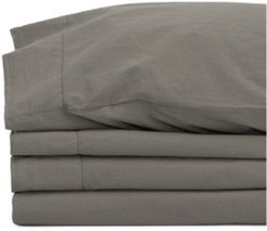 Jennifer Adams Relaxed Cotton Percale Twin Xl Sheet Set Bedding