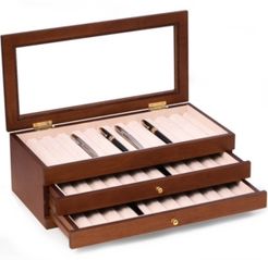 3 Level 36 Pen Storage Case with Glass Top