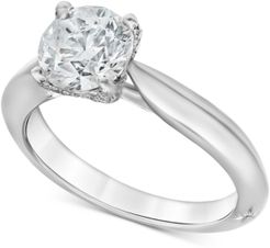 Diamond Claw Engagement Ring (1-5/8 ct. t.w.) in 18k White Gold