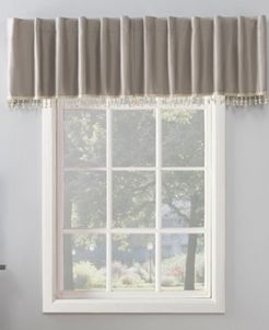 Evelina 50" x 17" Faux Silk Beaded Thermal Blackout Valance