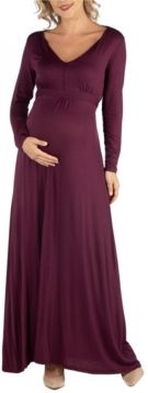 Semi Formal Long Sleeve Maternity Maxi Dress