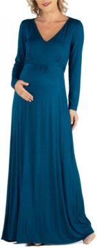 Semi Formal Long Sleeve Maternity Maxi Dress