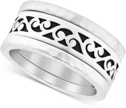 Filigree Stack-Look Statement Ring in Sterling Silver