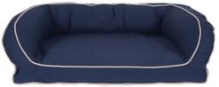 Orthopedic Classic Canvas Bolster Bed, Contrast Cording