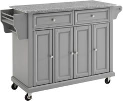 Solid Granite Top Kitchen Cart, Island