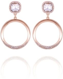 Pave Fire Essential Front Facing Hoop Earring