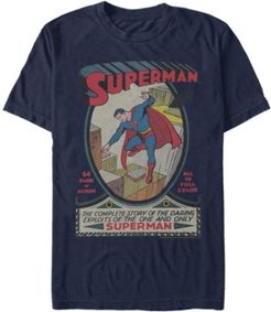 Dc Men's Superman The Complete Story Comic Cover Short Sleeve T-Shirt