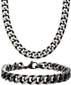 Curb Chain 8" Bracelet and 22" Necklace Set