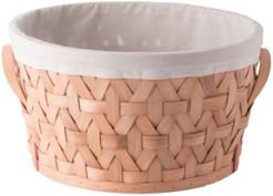 Wooden Round Display Large Basket Bins