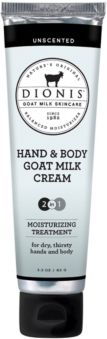 Hand Body Goat Milk Cream, Unscented, 3.3 oz