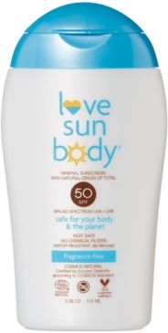 100% Natural Origin Mineral Sunscreen Spf 50 - Fragrance Free, 3.38-oz.