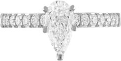 Diamond Pear Engagement Ring (1 ct. t.w.) in 14k White Gold