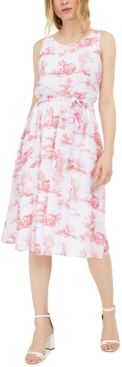 Inc Chiffon Toile Midi Dress, Created for Macy's