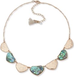 Gold-Tone & Stone Statement Necklace, 16" + 3" extender