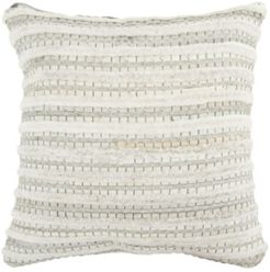 Stripe Polyester Filled Decorative Pillow, 20" x 20"