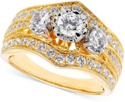 Diamond Three-Stone Engagement Ring (1-1/4 ct. t.w.) in 14k Gold