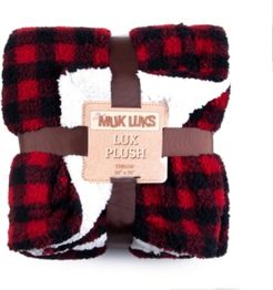 Super Soft Buffalo Plaid Double Layer Sherpa Throw Blanket