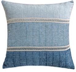 Lillian 18" x 18" Chenille Stripe Decorative Pillow