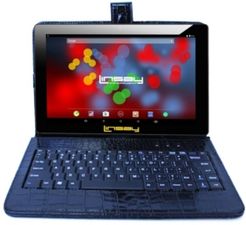 10.1" 1280x800 Ips Screen Quad Core 2GB Ram Tablet 32GB Android 10 with Black Crocodile Style Keyboard