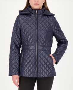 Hooded Quilted Coat, Created for Macy's