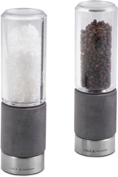 Regent Concrete Stemless Salt & Pepper Mill Gift Set