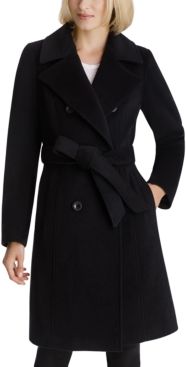 Double-Breasted Belted Coat