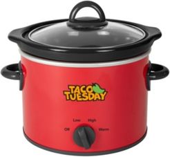 Taco Tuesday TTRDP2RD 2-Qt. Fiesta Slow Cooker